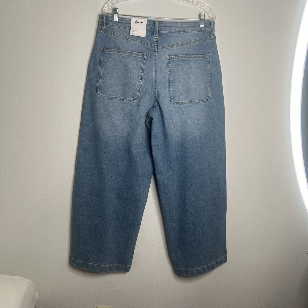 Sonoma Women's Jeans Palazzo Wide Leg Jeans Size 16 - Picture 4 of 8